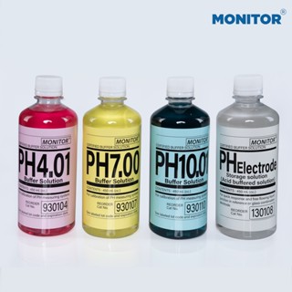 pH Buffer Standard Solution &amp; pH Electrode Storage Solution (450ml) สารละลายพีเอชบัฟเฟอร์ และ น้ำยาเก็บรักษาหัววัดพีเอช