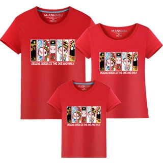 Parent-Child Wear Couple Summer T-Shirt Pure Cotton Peking Opera Facebook Pattern Family Of Three Mother-Child Short-Sle