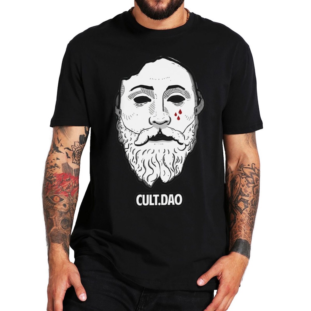 Cult-Dao คลาสสิก T เสื้อ Dcult Token Crypto เหรียญ Cult.Dao คนรัก Tee Tops EU ขนาดฤดูร้อนสบายๆ 100% 
