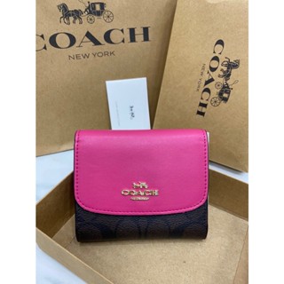 COACH  SMALL WALLET IN SIGNATURE CANVAS