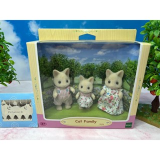 Sylvanian Families Cat Family ซิลวาเนียน แฟมิลี่ ครอบครัว แมว  ตุ๊กตา มือ1 Brand new