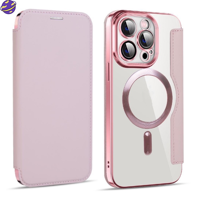 เคสโทรศัพท์มือถือหนัง แบบฝาพับแม่เหล็ก กันกระแทก คุณภาพสูง สําหรับ IPhone 14 13 12 11 Pro Max 14Plus
