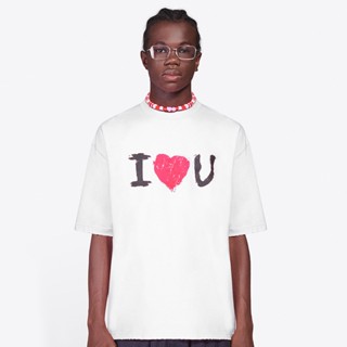 Balenciaga I LOVE U Womens Printed Casual Short Sleeve T-shirt_11