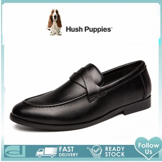 Hush Puppies รองเท้าหนัง รองเท้าทํางาน แบบเป็นทางการ สไตล์เกาหลี สําหรับผู้ชาย