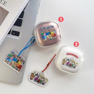 ใหม่ เคสหูฟัง TPU แบบใส ป้องกันเต็มเครื่อง ลายการ์ตูน Snoopy Family สําหรับ Samsung Galaxy Buds2 Pro