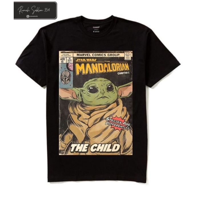 Mandalorian T-Shirt | T-shirt VINTAGE STAR WARS COMIC MANDALORIAN | Starwars Black Clothes t-shirt / mandalorian sh_06