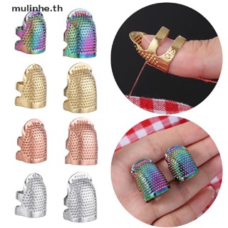 Mulinhe ปลอกนิ้วโลหะ สีทอง สไตล์วินเทจ สําหรับเย็บผ้า
