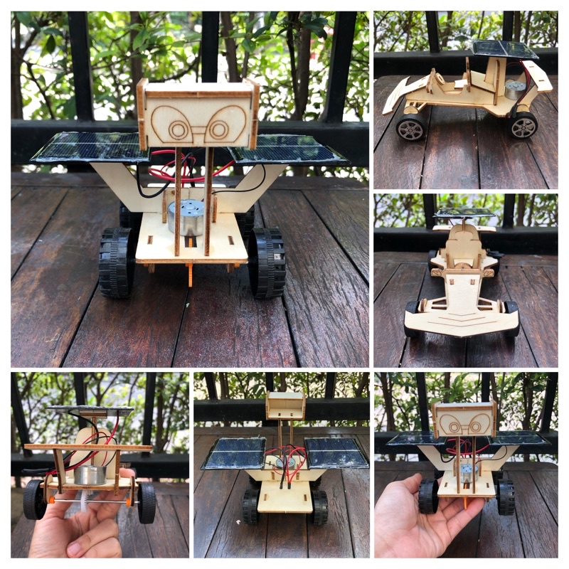 รถพลังงานแสงอาทิตย์ ของเล่น DIY รถประดิษฐ์เอง โซล่าเซลล์ ของเล่นวิทยาศาสตร์ สำหรับเด็ก ของเล่นวันเด็