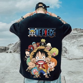 2022 Fashion Styles Retro Ins Style One Piece Anime Large Pattern Graphic Shirt Classic Loose Mens Oversized Tshirt