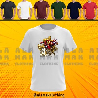  PROMOSI HEBAT  MARVEL STUDIO THE AVENGERS GOLD FAMILY CARTOON BAJU LELAKI PEREMPUAN T SHIRT!! 100% COTTON_04