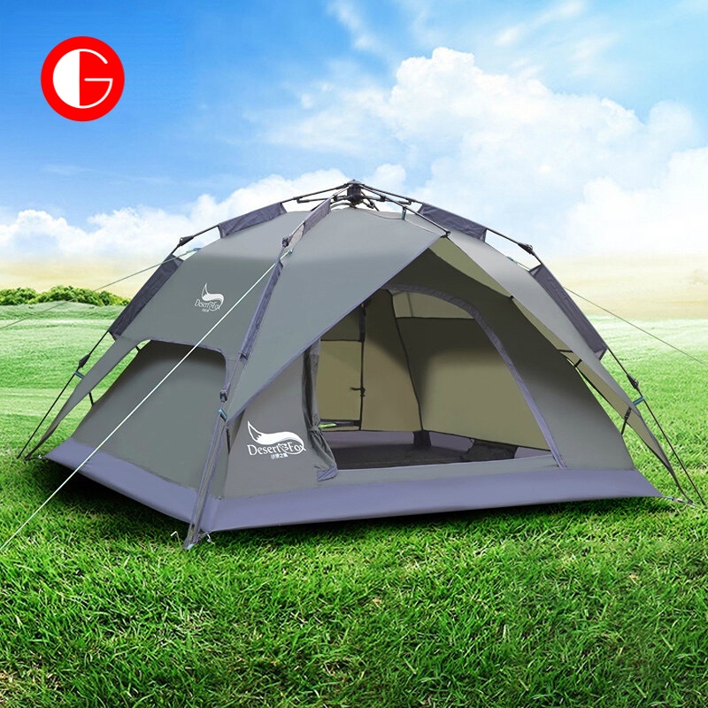 GoodSJ เตน๊ท์ Desert & Fox เต็นท์อัตโนมัติ เต็นท์3-4คน อุปกรณ์แคมป์ปิ้ง