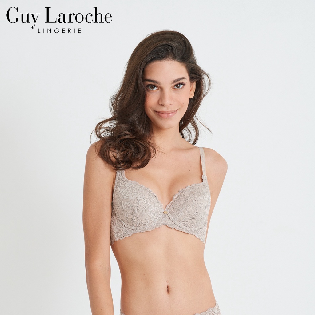 Guy Laroche Lingerie GB7R01 เสื้อชั้นใน กีลาโรช Fullock Bra บราลูกไม้ ไม่เสริมฟองน้ำ