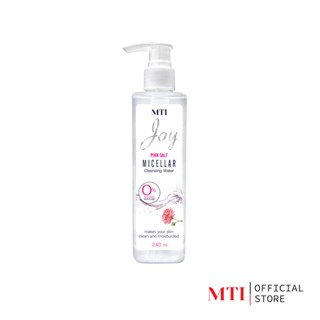 MTI (LCPJ)  n Joy PINK SALT MICELLAR CLENSING WATER โลชั่นสูตรน้ำเช็ดเครื่องสำอาง ช่วยให้ผิวชุ่มชื้น 240ml.