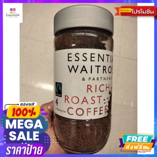 เครื่องดื่ม Waitrose Rich Roast Coffee Instant Graunles 100g กาแฟสำเร็จรูป100กรัม เวทโทรส Waitrose Rich Roast