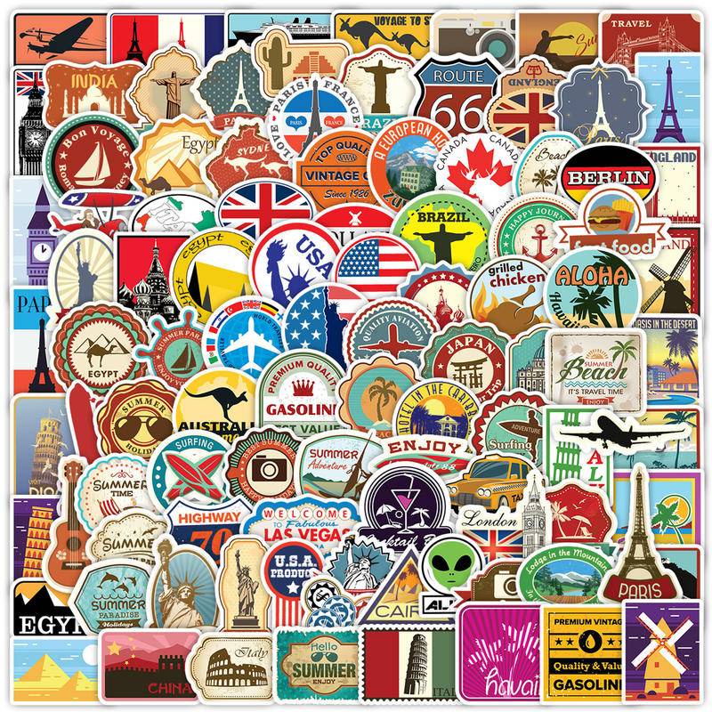 สติ๊กเกอร์ Travel Landmark (100 แผ่น)