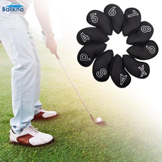 10Pcs/Set Golf Iron Covers Set Head Cover Interchangeable No. Tag Protector