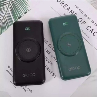 eloop รุ่นใหม่ล่าสุด Power Bank Wireless Charger พาวเวอร์แบงค์แบตสำรอง ความจุ 30000 mAh ชาร์จเร็