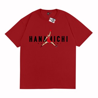 เสื้อยืด พิมพ์ลายอนิเมะ K ID Kaos SLAM DUNK HANAMICHI SAKURAGI AIR JORDAN Kaos สําหรับผู้ชาย_09