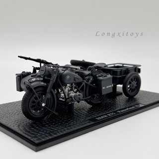 โมเดลรถสามล้อจําลอง 1:24 Diecast BMW R75 Panzerfaust 30 Sidecar ของเล่นสําหรับเด็ก