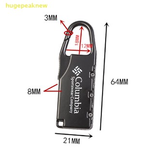 Hugepeaknew กุญแจล็อคกระเป๋าเดินทาง แบบโลหะผสม มีซิป สําหรับกระเป๋าเป้สะพายหลัง