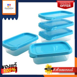 กล่องอาหารทรงเหลี่ยม Chef Box MICRON WARE รุ่น JCP-6071 ขนาด 225 มล. (แพ็ค 5 ใบ) สีฟ้าSquare Food Box Chef Box MICRON WA