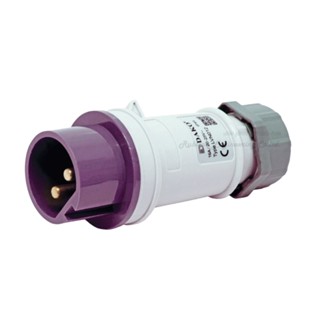 "DAKO Plug" LVN 012 เพาเวอร์ปลั๊กตัวผู้กลางทาง แรงดันต่ำ 2P 16A 20-25V IP44