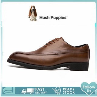 Hush Puppies รองเท้าหนัง รองเท้าทํางาน แบบเป็นทางการ สไตล์เกาหลี สําหรับผู้ชาย ไซซ์ 45 46 47 48