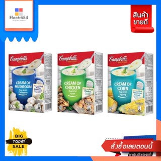 Campbells(แคมเบลล์) Campbells แคมเบลล์ ซุปครีมกึ่งสำเร็จรูปชนิดผง 63-66 กรัม (เลือกรสชาติได้) Campbells Campbells In