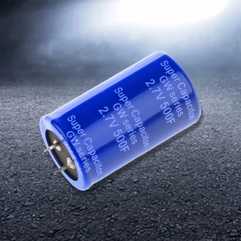 HL 2 7V 500F Super Capacitor ปริมาณ 60x35 มม. วงจรเรียงกระแสรถยนต์ Ultracapacitor ส่วนประกอบไฟฟ้า