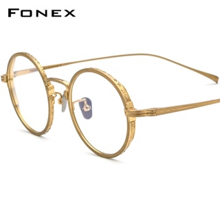 Fonex ใหม่ แว่นตาแฟชั่น กรอบไทเทเนียมบริสุทธิ์ ทรงสี่เหลี่ยม สไตล์วินเทจ เรโทร สําหรับผู้ชาย และผู้หญิง 2022