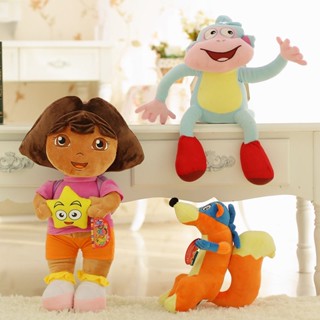 Dora Love Adventure of Dora Monkey Boots Swiper Plush Doll Toy Dora Monkey Stuffed Soft TV &amp; Movies Plush Toy for Kids