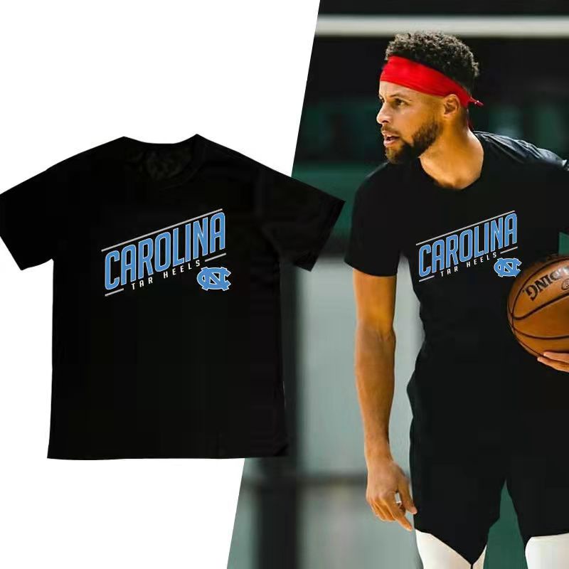 Duke University duke เสื้อยืดแขนสั้นผู้ชายหลวมสบายๆ ncaa ชุดฝึกซ้อมบาสเกตบอลฤดูร้อนครึ่งแขน