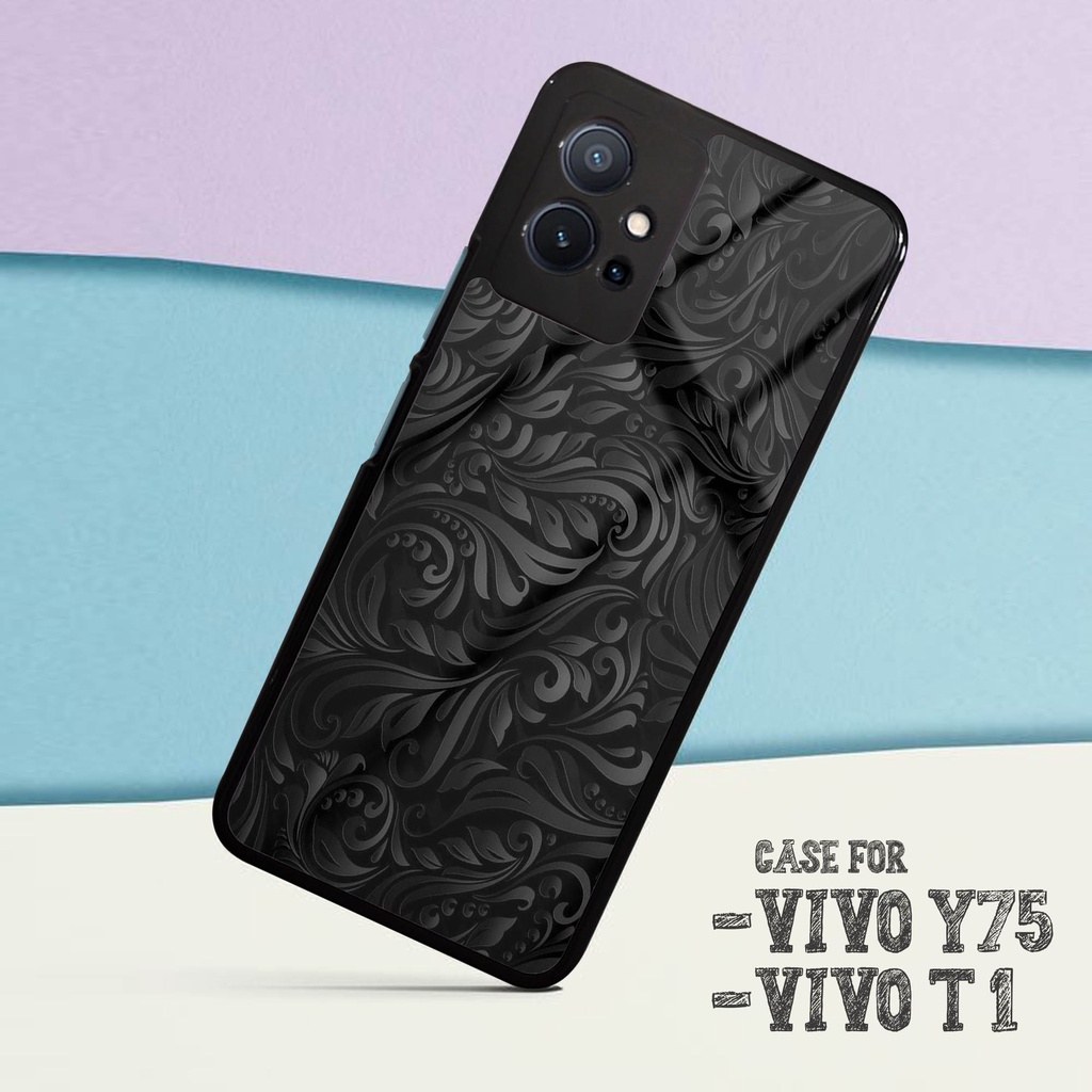 เคสโทรศัพท์มือถือแบบแก้วแข็ง 2D แวววาว สําหรับ Vivo Y75 T1 5G