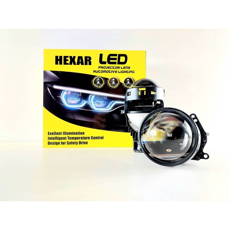 Hexar X9 Pro 53/63W Bi-Beam LED projector ไฟหน้าแอลอีดี โปรเจ็คเตอร์(X9 Pro + ติดตั้ง)