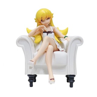 โมเดลฟิกเกอร์ PVC รูปปั้นอนิเมะ Monogatari Bakemonogatari Oshino Shinobu ขนาด 11 ซม. ของเล่นสําหรับเด็ก