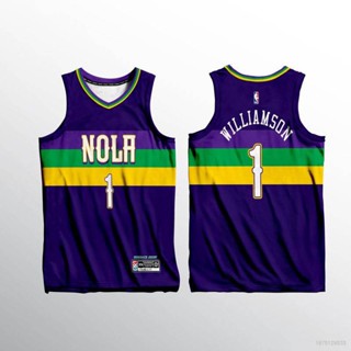 ใหม่ เสื้อกีฬาบาสเก็ตบอล 22/23 Pelicans Williamson Jersey สําหรับผู้ชาย และผู้หญิง