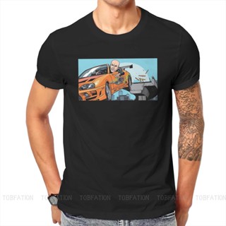 เสื้อยืดแขนสั้น คอกลม พิมพ์ลายฟิล์ม Final Illustration Fast and Furious สไตล์ฮาราจูกุ สําหรับผู้ชาย_07