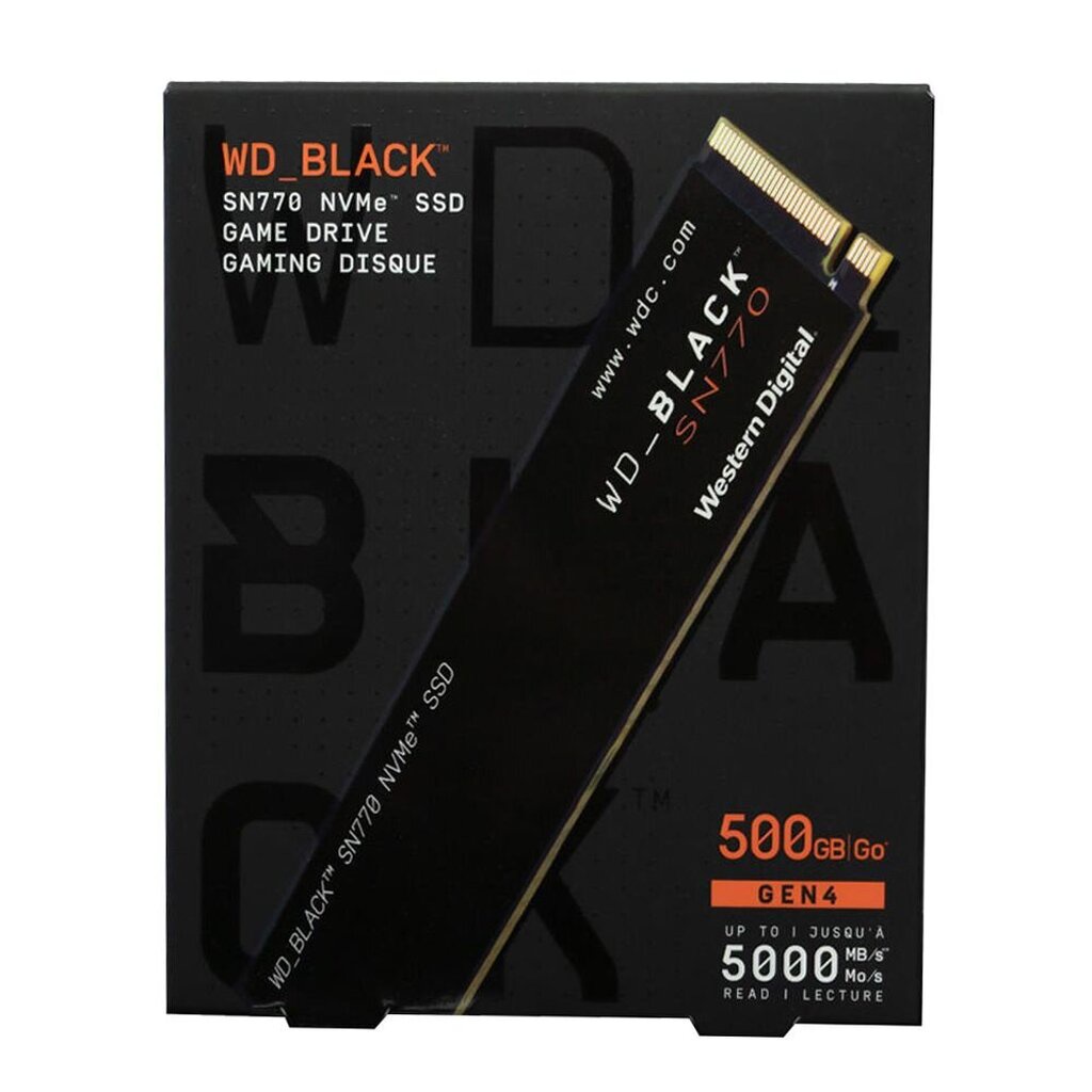 WD SSD M.2 NVMe WD BLACK SN770 500GB GEN 4.0 (WDS500G3X0E)