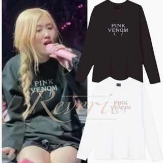 เสื้อยืดแขนยาว พิมพ์ลาย BLACKPINK PINK TOUR 2022 2023 แฟชั่นสไตล์เกาหลี