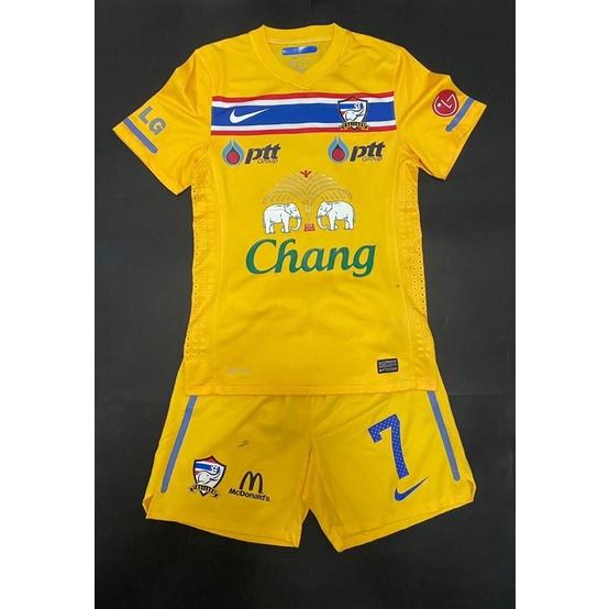 เสื้อ match wornฟุตซอลนัดอุ่นเครื่อง ทีมชาติไทย Nike คาดอก