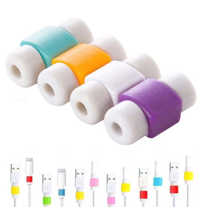 5PCS ตัวป้องกันสายเคเบิล อุปกรณ์ป้องกันสายเคเบิลหูฟัง ขนาดเล็ก สําหรับสมาร์ทโฟน ปลอกป้องกันสายเคเบิลข้อมูล thumbnail 4
