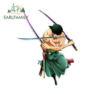 Earlfamily ของตกแต่ง One Piece Roronoa Zoro พื้นผิวเรียบเนียน 13 ซม. x 10.3 ซม.