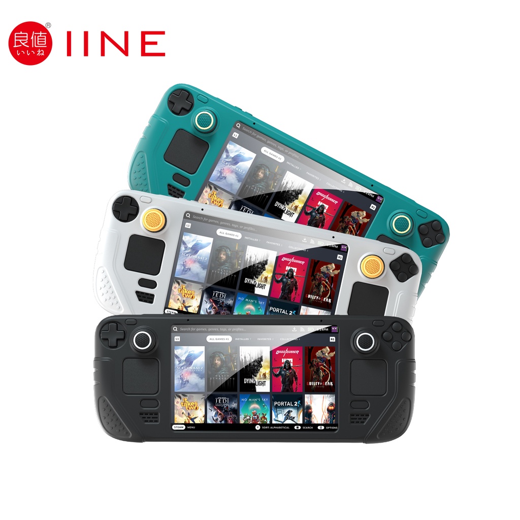 IINE 9 in 1 เคสป้องกันดาดฟ้าไอน้ํา วัสดุซิลิโคนนิ่ม กันกระแทก สําหรับ Steam Deck