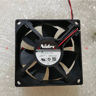 Nidec ใหม่ พัดลมอินเวอร์เตอร์ D08A-24TS2 01 05 07K DC24V โวลต์ 0.23A 8 ซม. 8025