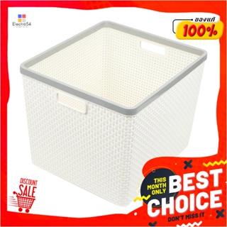 LAUNDRY ตะกร้าผ้าเหลี่ยมIN SPACE HH-1098(XXL)ขาวLAUNDRY BASKET DKW IN SPACE HH-1098 XXL WHITE