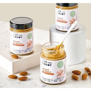 เนยถั่วอัลมอนด์ (วีแกน) Le Root Almond Nut Butter (Vegan) 150g.