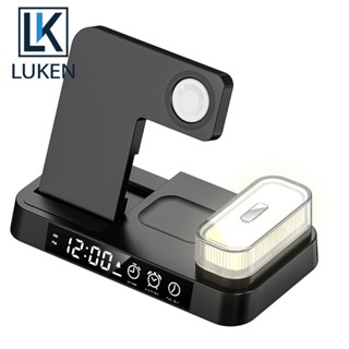 Luken แท่นชาร์จไร้สาย 15W สําหรับ IP 14 13 12 11 XR 8 App Watch 3 In 1 Qi Airp Pro Watch 7