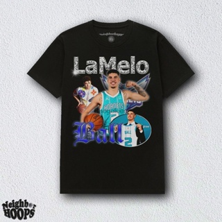 ใหม่ เสื้อยืดลําลอง แขนสั้น พิมพ์ลาย Lamelo Ball Bootleg แฟชั่นสําหรับผู้ชาย