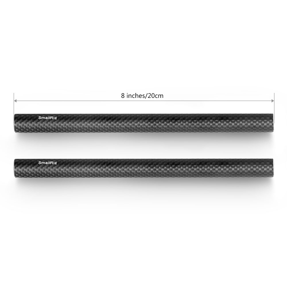 Smallrig ก้านคาร์บอนไฟเบอร์ 15 มม. - 20 ซม. 8 นิ้ว (2 ชิ้น) 870