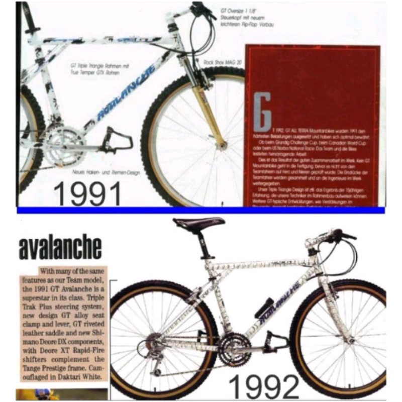 สติ๊กเกอร์จักรยาน GT AVALANCHE